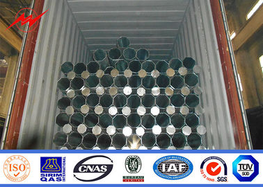 immersione calda tubolare d'acciaio di 30ft 3mm Q345 Palo galvanizzata per la linea elettrica