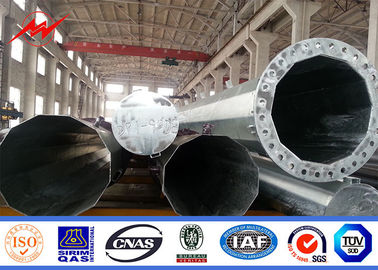 tipo 3 Palo d'acciaio galvanizzato Segements della flangia di 90FT unipolare con bitume