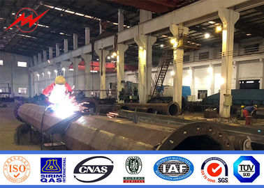 tipo 3 Palo d'acciaio galvanizzato Segements della flangia di 90FT unipolare con bitume
