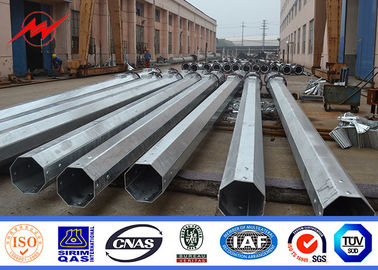 15m ha galvanizzato la linea elettrica elettrica d'acciaio della colonna di Palo approvazione di iso