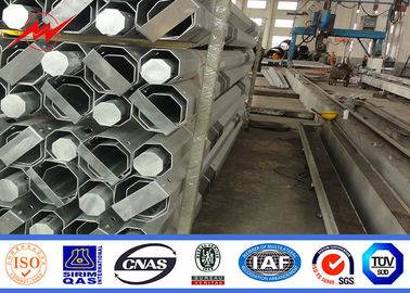 11m 3.8mm 2 colonna elettrica d'acciaio della trasmissione di Palo galvanizzata della sezione FRP