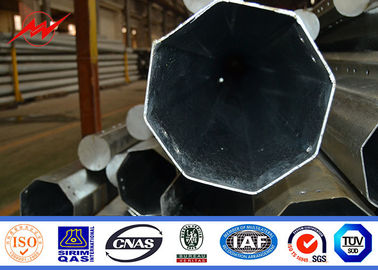 corrente elettrica tubolare d'acciaio galvanizzata Palo della immersione calda di 15m con il materiale di ASTM A123