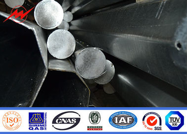 corrente elettrica tubolare d'acciaio galvanizzata Palo della immersione calda di 15m con il materiale di ASTM A123