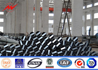 35ft 500kg 750kg Polo di acciaio tubolare 2.75 / 3mm Spessore galvanizzato a caldo
