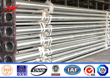 l'acciaio incurvato bianco del braccio di 10m 12m ha galvanizzato il rivestimento d'acciaio del nero di palo di iluminazione pubblica