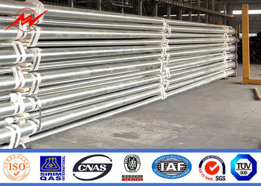 6m 7m 8m palo elettrico in acciaio per illuminazione stradale in tipo flange con elevata resistenza al vento