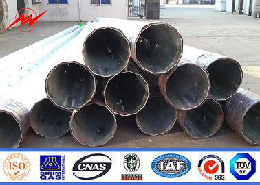 potere palo d'acciaio galvanizzato 25-80ft Palo elettrico d'acciaio del poligono con Bitumn NEA NGCP