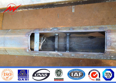 8m 10m 12m Hot Dip Galvanized Steel Power Pole con rivestimento in polvere di poliestere colorato