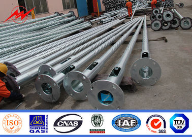 8m 10m 12m Hot Dip Galvanized Steel Power Pole con rivestimento in polvere di poliestere colorato