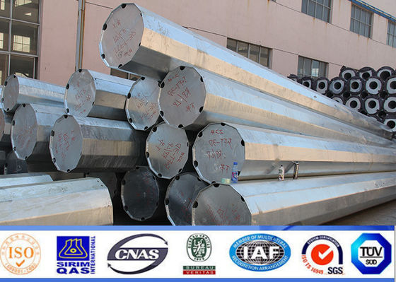 mono Palo linea di distribuzione di comunicazione della torre di 90FT - di 80FT con la gabbia di protezione