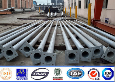 8m 10m 12m Hot Dip Galvanized Steel Power Pole con rivestimento in polvere di poliestere colorato