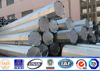 34m Polygonal High Mast Light Pole Hot Dip Galvanized con sistema di sollevamento