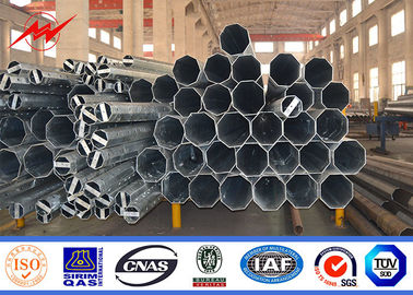 IP65 Palo d'acciaio galvanizzato tubolare per la linea di trasmissione elettrica 69kv