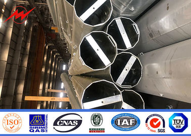 Distribuzione pali pratici d'acciaio galvanizzati bitume di elettricità dell'OEM con la saldatura di CO2