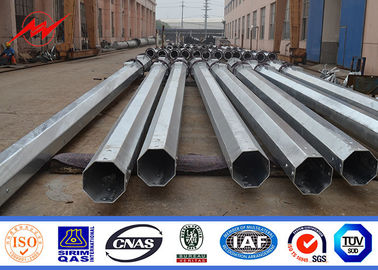 Distribuzione pali pratici d'acciaio galvanizzati bitume di elettricità dell'OEM con la saldatura di CO2