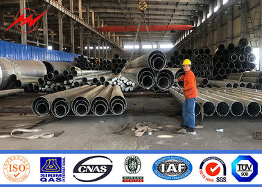 Distribuzione pali pratici d'acciaio galvanizzati bitume di elettricità dell'OEM con la saldatura di CO2