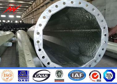 linea d'acciaio galvanizzata elettrica Palo di distribuzione di palo di potere di 100ft