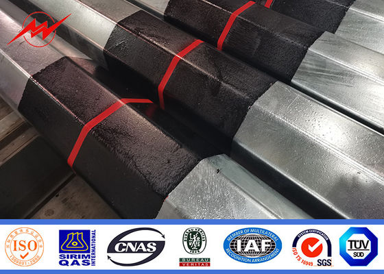 il tipo di sepoltura del bitume di 9m ha galvanizzato Palo tubolare d'acciaio per la trasmissione