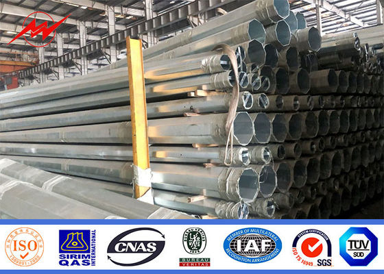 Spessore su misura 345Mpa palo pratico d'acciaio di altezza 16m 4mm per la linea africana di distribuzione