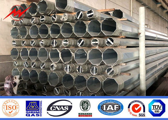 Spessore su misura 345Mpa palo pratico d'acciaio di altezza 16m 4mm per la linea africana di distribuzione