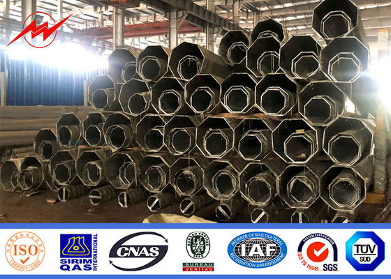 Spessore su misura 345Mpa palo pratico d'acciaio di altezza 16m 4mm per la linea africana di distribuzione