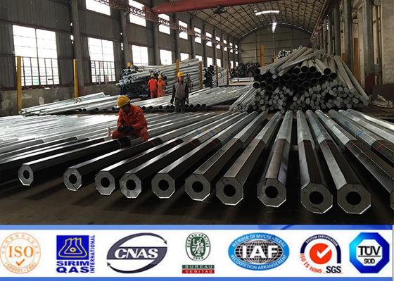 ASTM A123 Poli di potenza di utilità Galvanizzazione e rivestimento in poliestere colorato
