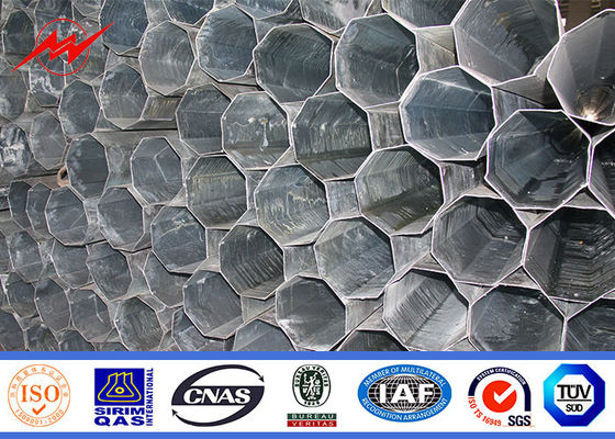 Immersione calda d'acciaio elettrica di Palo del trasporto di energia galvanizzata con gli accessori relativi