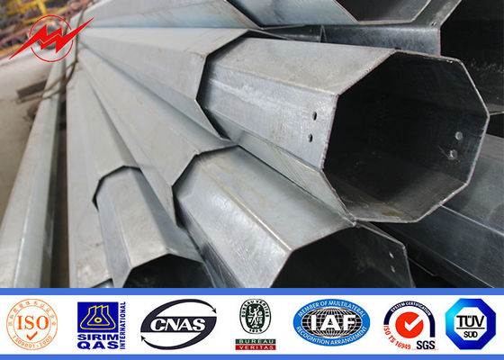Immersione calda d'acciaio elettrica di Palo del trasporto di energia galvanizzata con gli accessori relativi