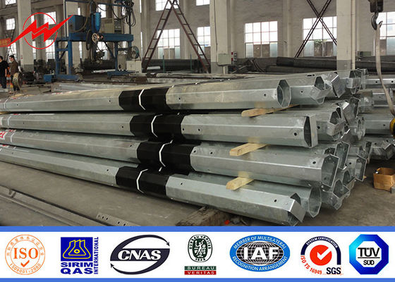 33KV Galvanizzata linea di trasmissione di acciaio polo di potenza Tubulare distribuzione elettrica ottagonale