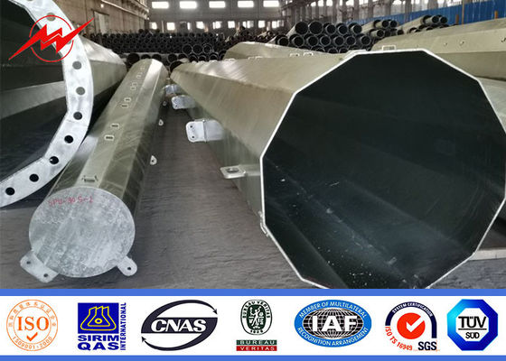 La immersione calda ottagonale di 80ft 90ft ha galvanizzato Palo tubolare d'acciaio ASTM A123