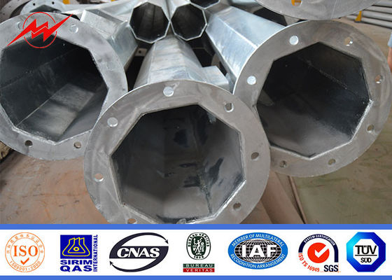 La immersione calda ottagonale di 80ft 90ft ha galvanizzato Palo tubolare d'acciaio ASTM A123