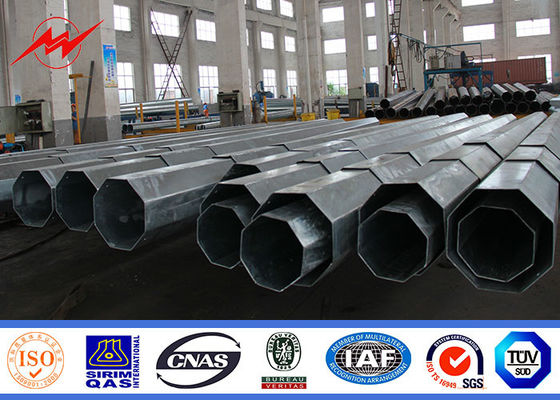 La immersione calda ottagonale di 80ft 90ft ha galvanizzato Palo tubolare d'acciaio ASTM A123