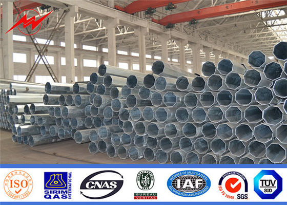 Immersione calda d'acciaio elettrica di Palo del trasporto di energia galvanizzata con gli accessori relativi