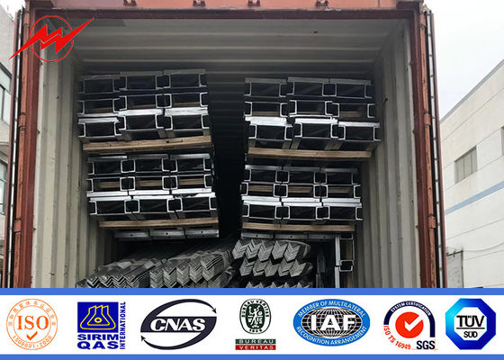 ASTM A572 GR50 15m Palo d'acciaio tubolare 16m per la linea progetto di distribuzione di energia