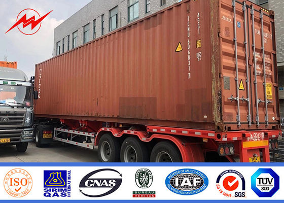 Linea poligonale affusolata Palo d'acciaio tubolare di distribuzione