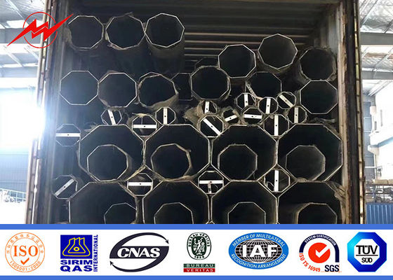 15m 1200Dan 2000dan ha galvanizzato il potere palo d'acciaio per la linea esterna di distribuzione