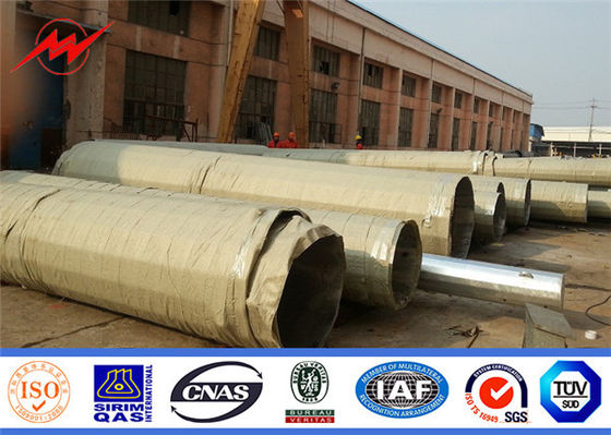 La immersione calda ha galvanizzato l'acciaio elettrico ottagonale pali pratico 12m - 20m