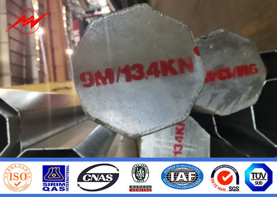 l'acciaio Palo tubolare di 10m 12m 14m 16m ha galvanizzato il potere pali pratico di Astm A36
