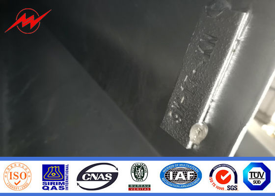 14m 1600 Dan Conical Hot Dip Galvanized Palo con il braccio trasversale di lunghezza di 2.5m