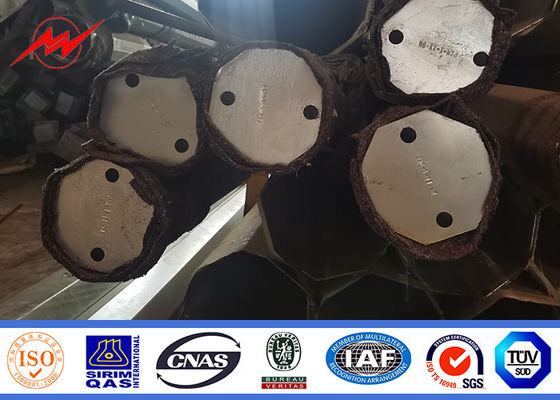 9 trattamento di superficie di galvanizzazione del tester 13.4kn Palo tubolare per la linea elettrica