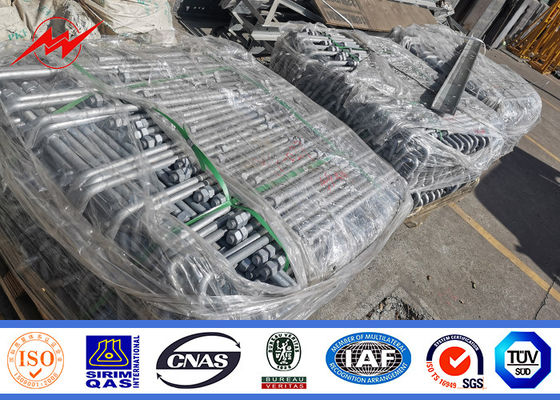 distribuzione galvanizzata tradizionale pratica di pali dell'acciaio di 69kv 60ft 65ft 70ft