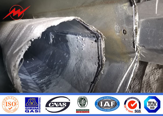 Legatura di poli di acciaio galvanizzato per trasmissione di energia elettrica/poli tubulare di acciaio 32m