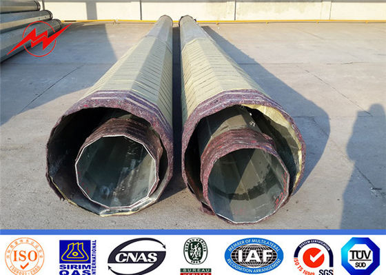ASTM A 123 ha affusolato il Cctv ottagonale Palo elettrico tubolare d'acciaio