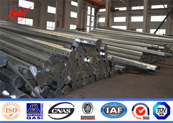 la immersione calda pratica di pali dell'acciaio elettrico ottagonale Gr65 di 12m ha galvanizzato