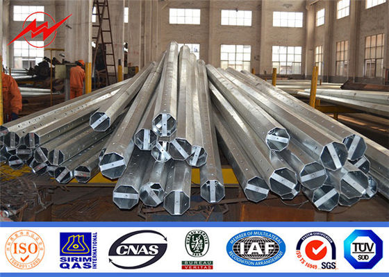 ASTM A123 Poli di potenza di utilità Galvanizzazione e rivestimento in poliestere colorato