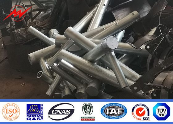Q235/Q345 Polo di potenza in acciaio 3m-15m Conico Rotondo 2,5-20mm Saldatura Galvanizzazione