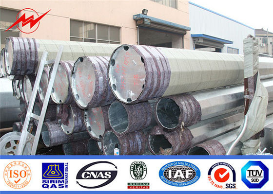 Carico di snervamento galvanizzato d'acciaio 35ft 345mpa 3mm di Astm 25ft 30ft Palo