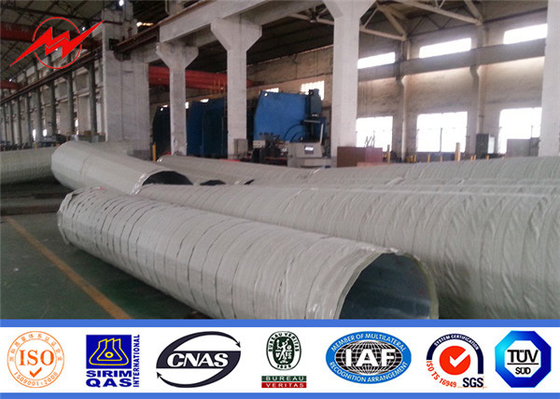 la immersione calda d'acciaio elettrica di 35ft 40ft Palo ha galvanizzato per distribuzione di energia