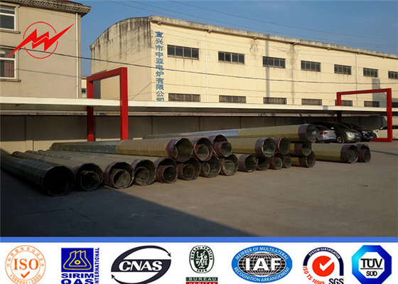 35 linea di trasmissione d'acciaio di palo di potere di Ft 70 Ft 90ft ottagonale galvanizzato