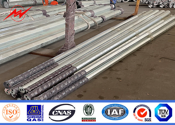 138kv Forniture elettriche Linea di trasmissione Polo di potenza rotondo in acciaio con resistenza 355 Mpa